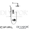 Cifial Techno 500 Bath Spout Concealed Single Lever Hand Shower Spare Parts